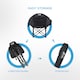 image 7 of Get Fit Set of 2 Moon Camping Chairs - Outdoor Folding Chair With Magazine Pocket, Cup Holder & Carry Bag Weight Capacity of 130kg