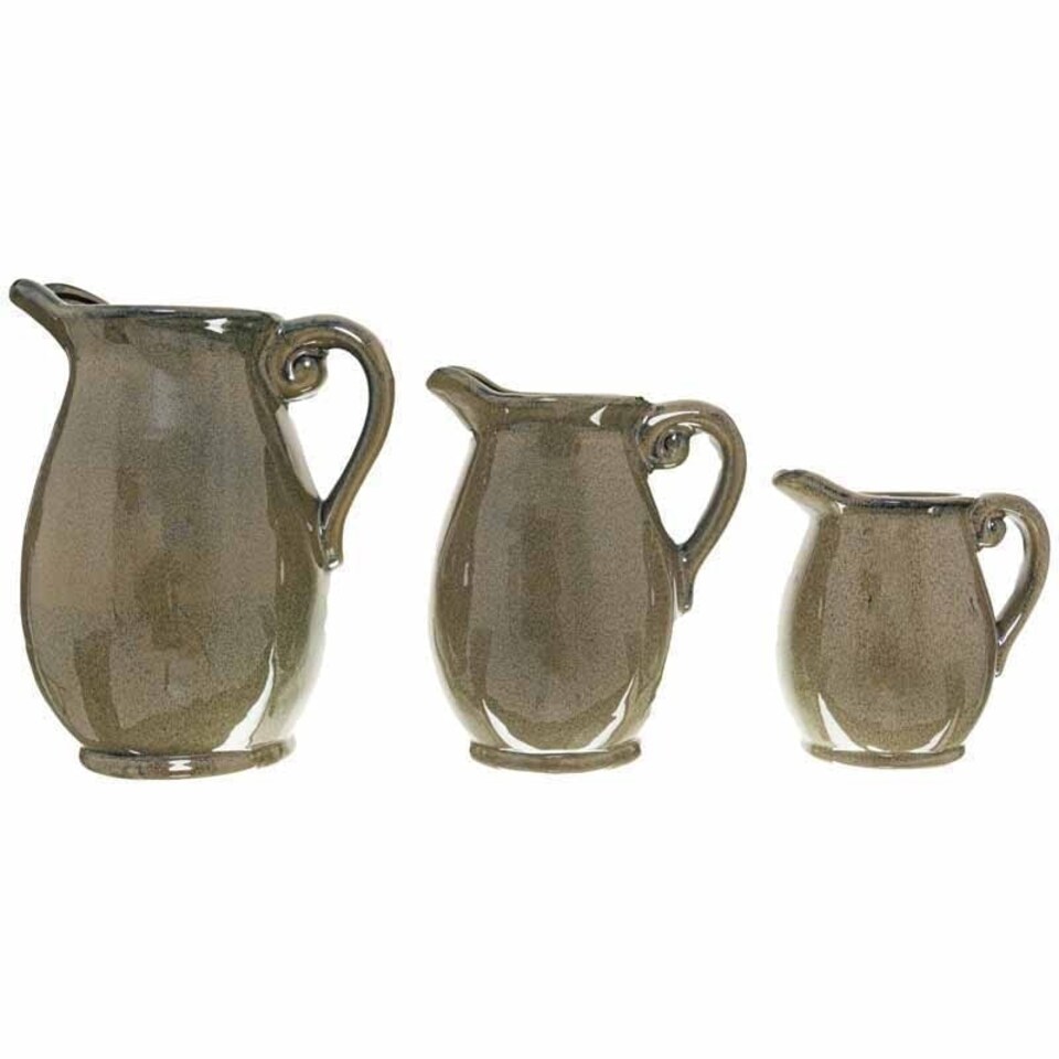 image 1 of Olive Olpe Vase - Ceramic - L15 x W16 x H22 cm - Green Green