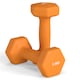 image 6 of SPORTNOW Set of 2 Hexagonal Dumbbells Weights Pair, 2 x 1.5kg, Orange