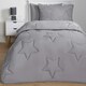 image 4 of OHS Coverless Star Quilted 7.5 Tog Bedding Set, Single - Grey