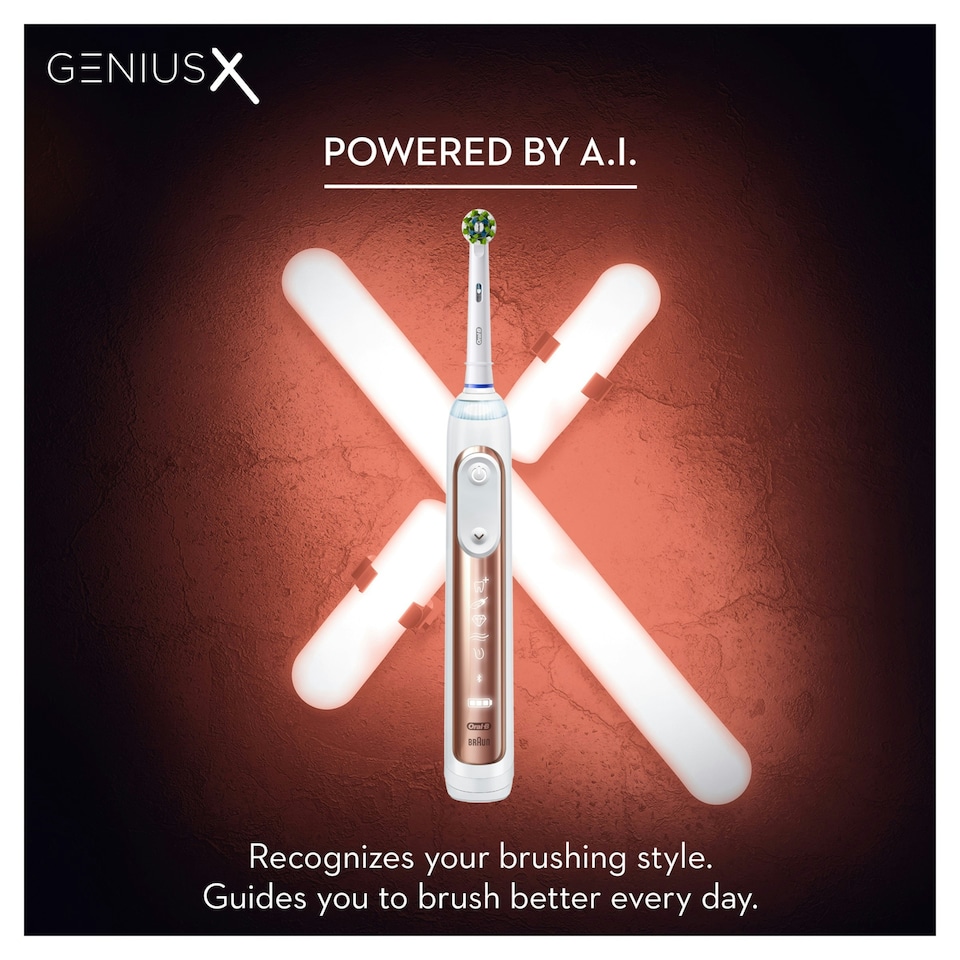 image 1 of Oral-B Genius X Rose Gold Electric Toothbrush