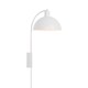 image 1 of Nordlux Ellen Indoor Wall Light White Metal Sensor E14 Dome Shade - Plug In or Mains Powered , IP20 | White | White