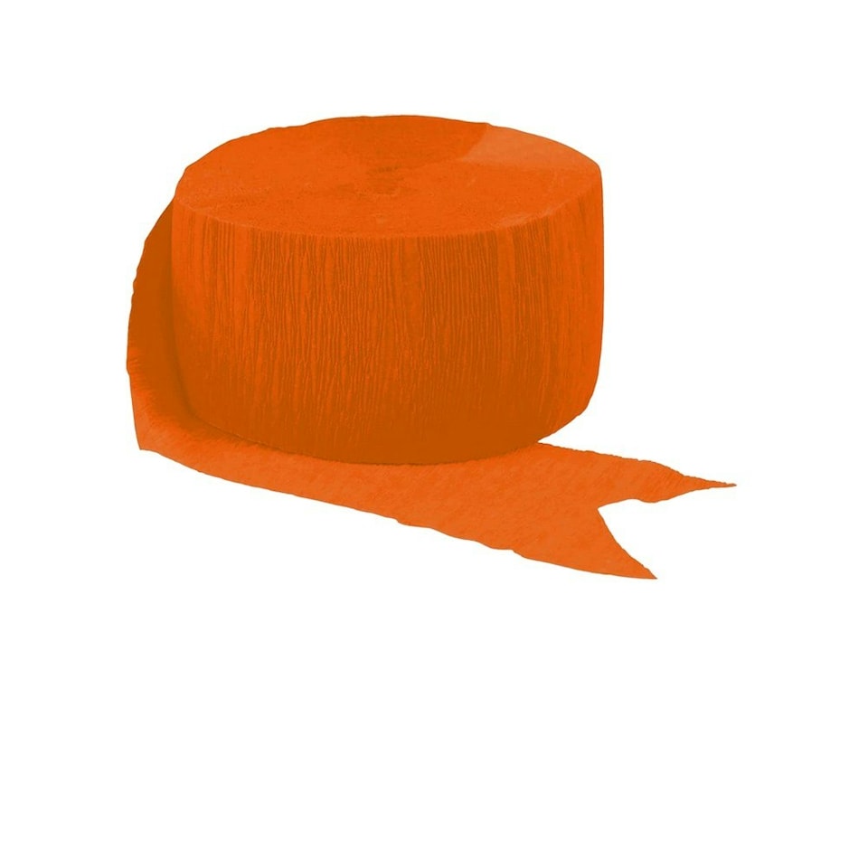 image 1 of Amscan Crepe Paper Streamer - Orange - One Size