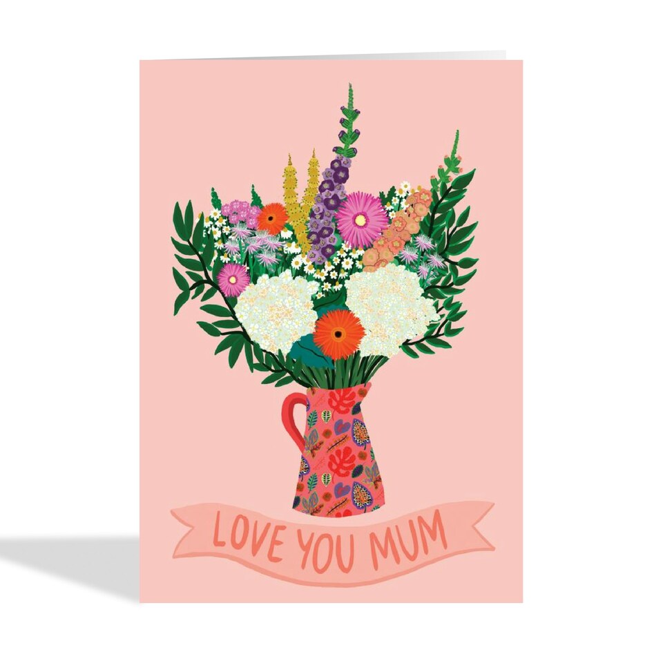 image 1 of Pretty Floral Bouquet Mother's Day Card For Mum