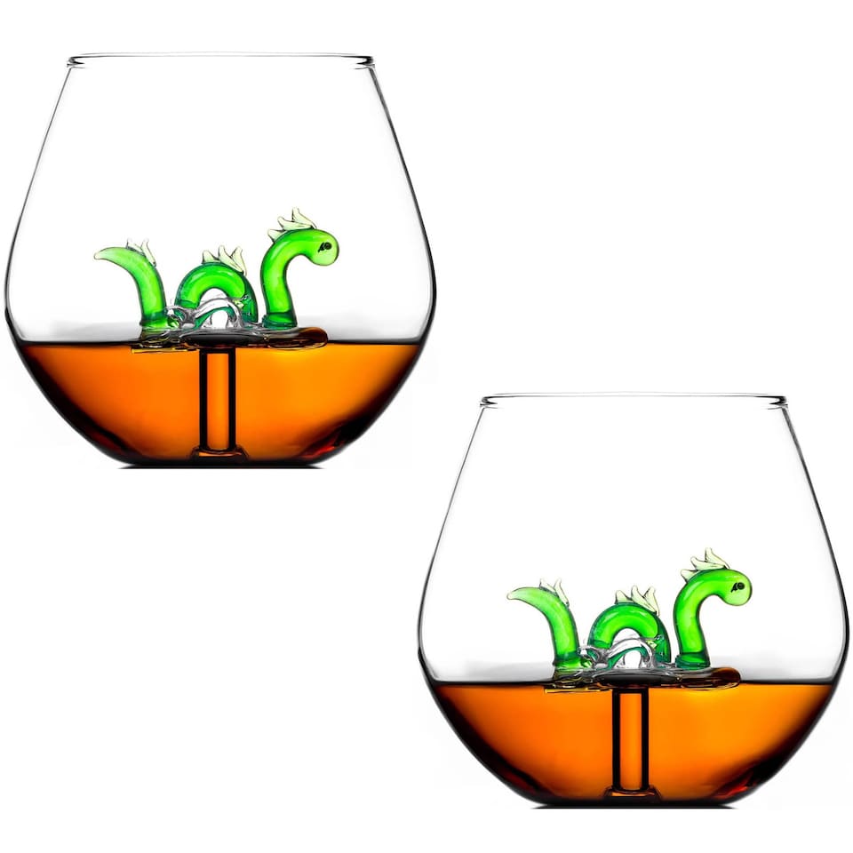 image 1 of Bar Bespoke Set of 2 Nessie in a Glass