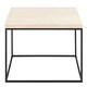 image 2 of Barossa Coffee Table with Light Oak Top & Black Steel Base 60cm
