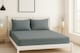 image 2 of Luxury 200TC Soft Touch Fitted Sheet Bed Linen 30cm Extra Deep Skirt Grey | Grey | King