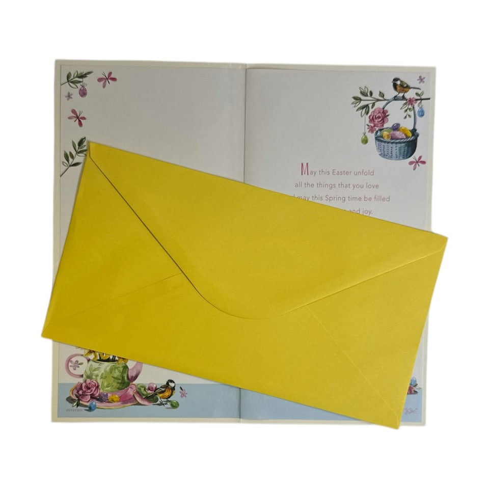 image 1 of To All The Family Chicks And Eggs Floral Easter Card