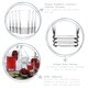 image 2 of LAV Elegan Highball Glasses - 370ml - Clear - Pack of 6 | Clear | Clear