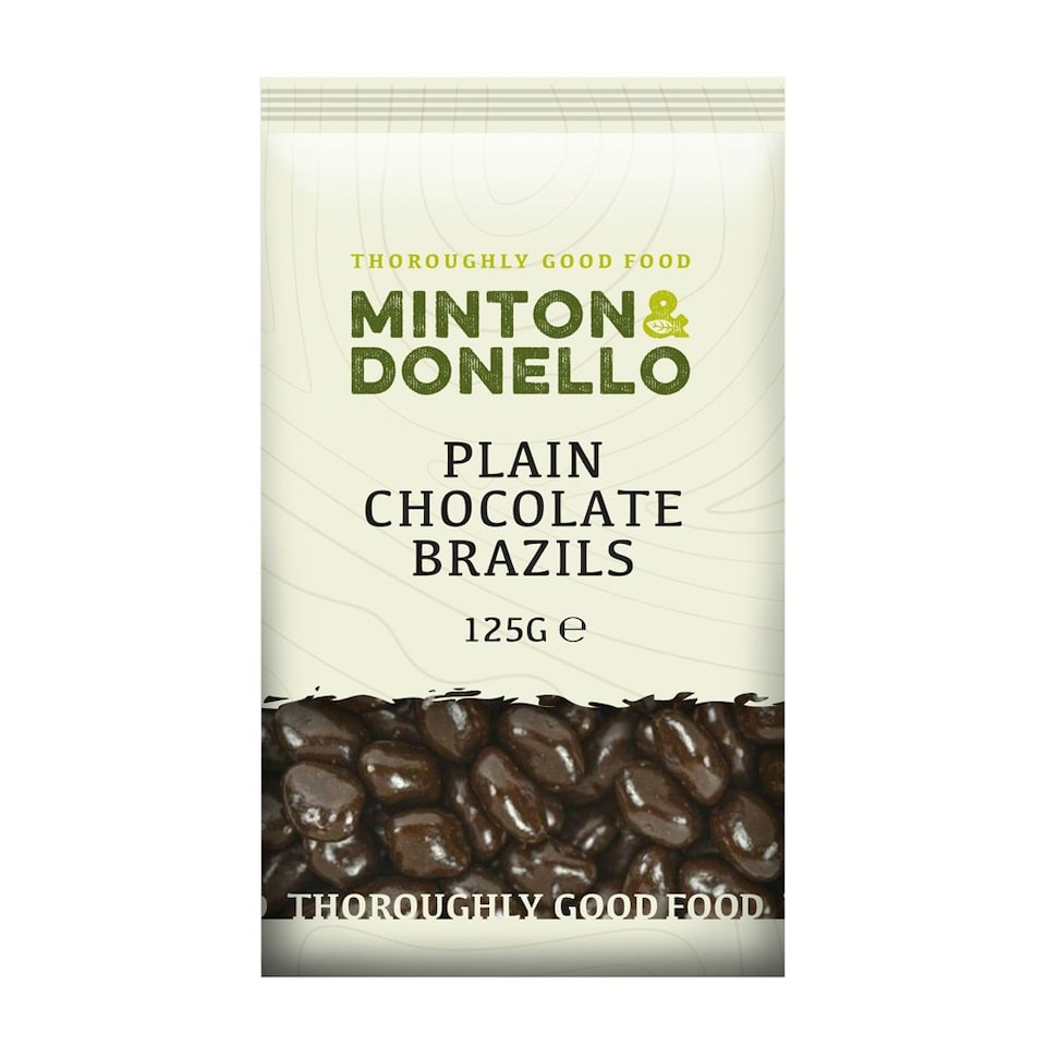 image 1 of Minton & Donello Plain Chocolate Brazil Nuts 6 x 125g