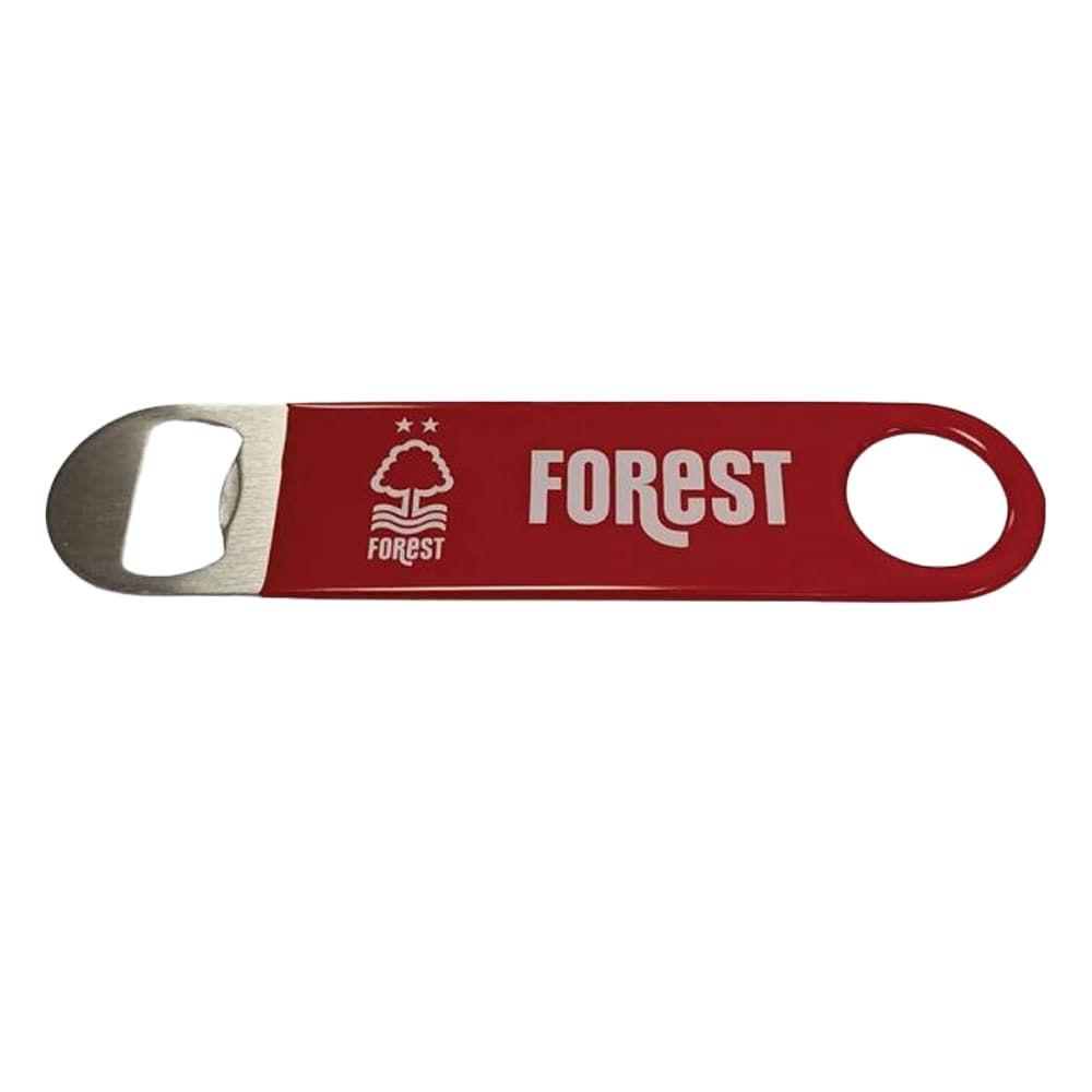 Nottingham Forest FC Stainless Steel Bottle Opener Fridge Magnet Red Red One Size 1