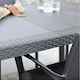 image 3 of Long Anthracite Rectangular Garden Table Outdoor Patio Dining Furniture