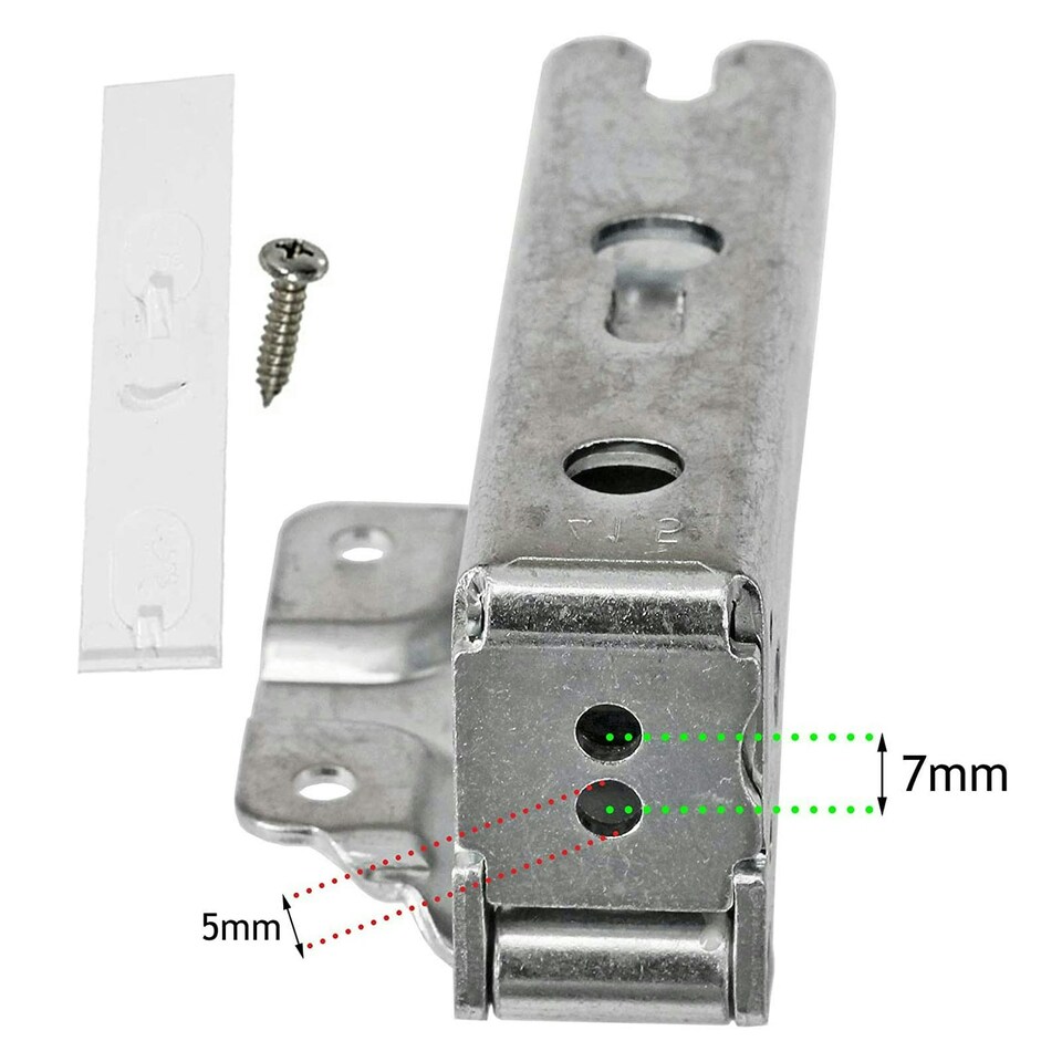 image 1 of SPARES2GO Integrated Fridge Door Hinges for AEG Electrolux Freezer 3362 3363 5.0 41,5 Silver