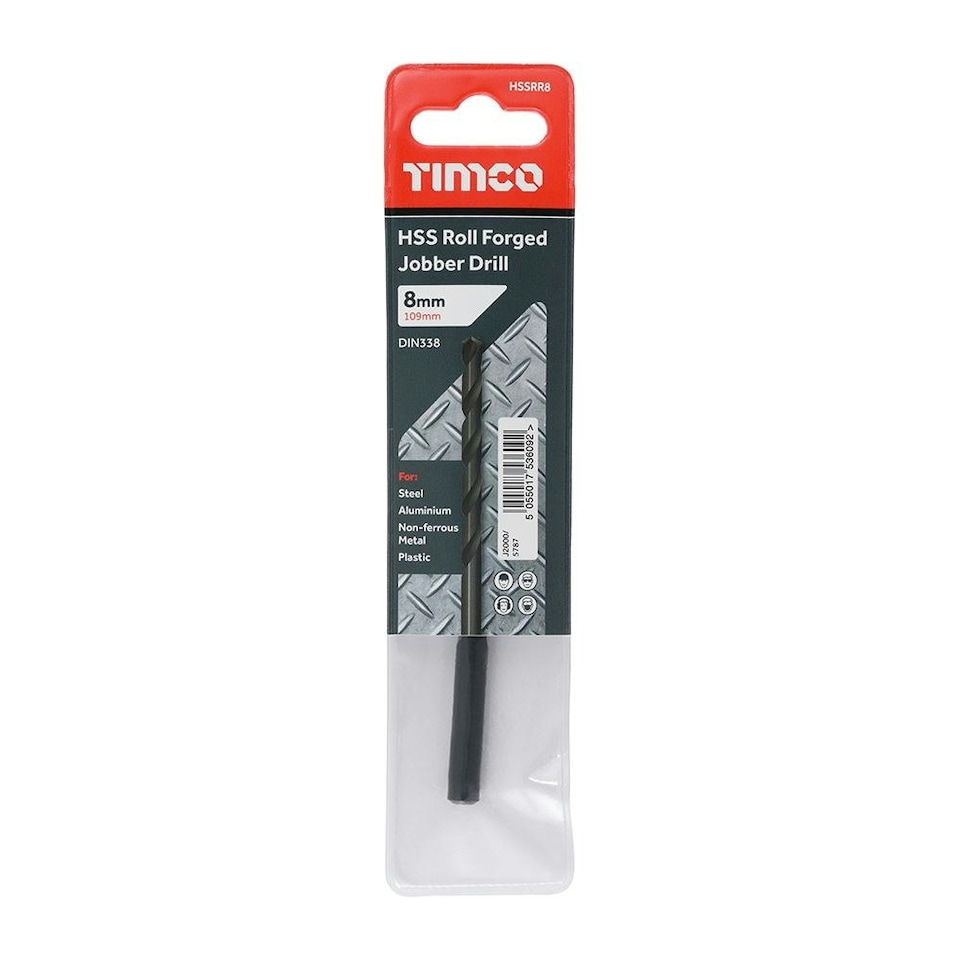 image 1 of Timco - Roll Forged Jobber Drills - HSS (Size 8.0mm - 5 Pieces)
