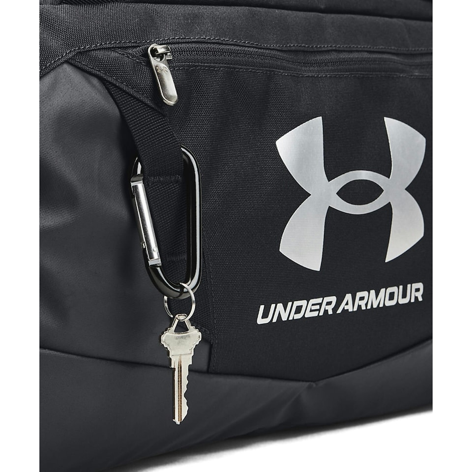 image 1 of Under Armour Undeniable 5.0 Duffle Bag - Black/Metallic Silver - 14.1in x 29.5in x 14.5in | Black | One Size