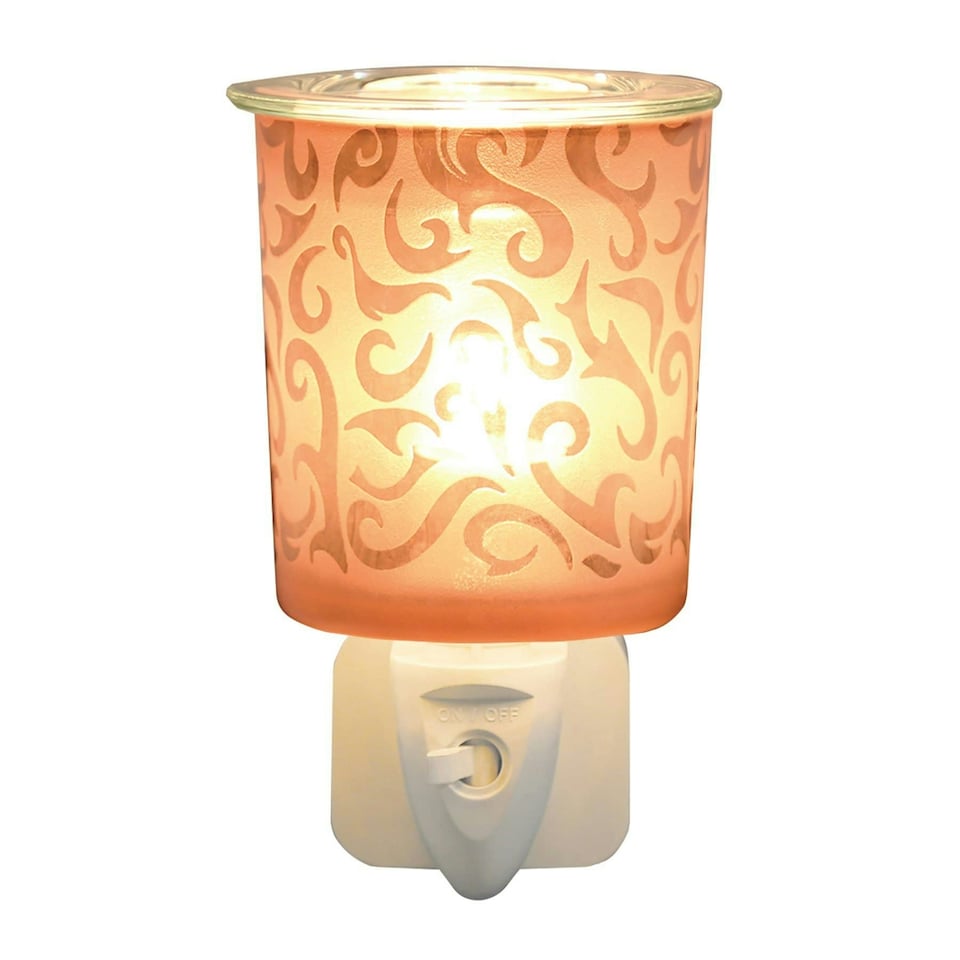 image 1 of Aroma Wax Melter Plug In Copper Swirl 13cm