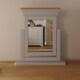 image 5 of Faire 3 Drawer Dressing Table Set in Dove Grey with Oak Top Grey