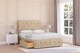 image 1 of Sloomy Cambridge Almond Coniston Divan Bed With Mattress 4 Drawers With 26" Strutted Headboard & 12" Matching Footboard 6' Super King | Cream | Almond | Super King | 1