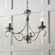 image 2 of Bernice 3 Light Multi Arm Ceiling Pendant Antique Silver, E14