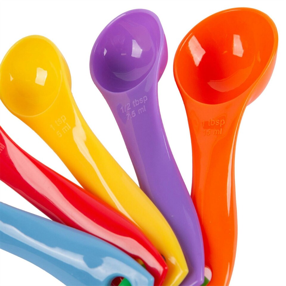 image 1 of Ashley 5pc Polypropylene Measuring Spoons Set - Multicolour Multi | One Size