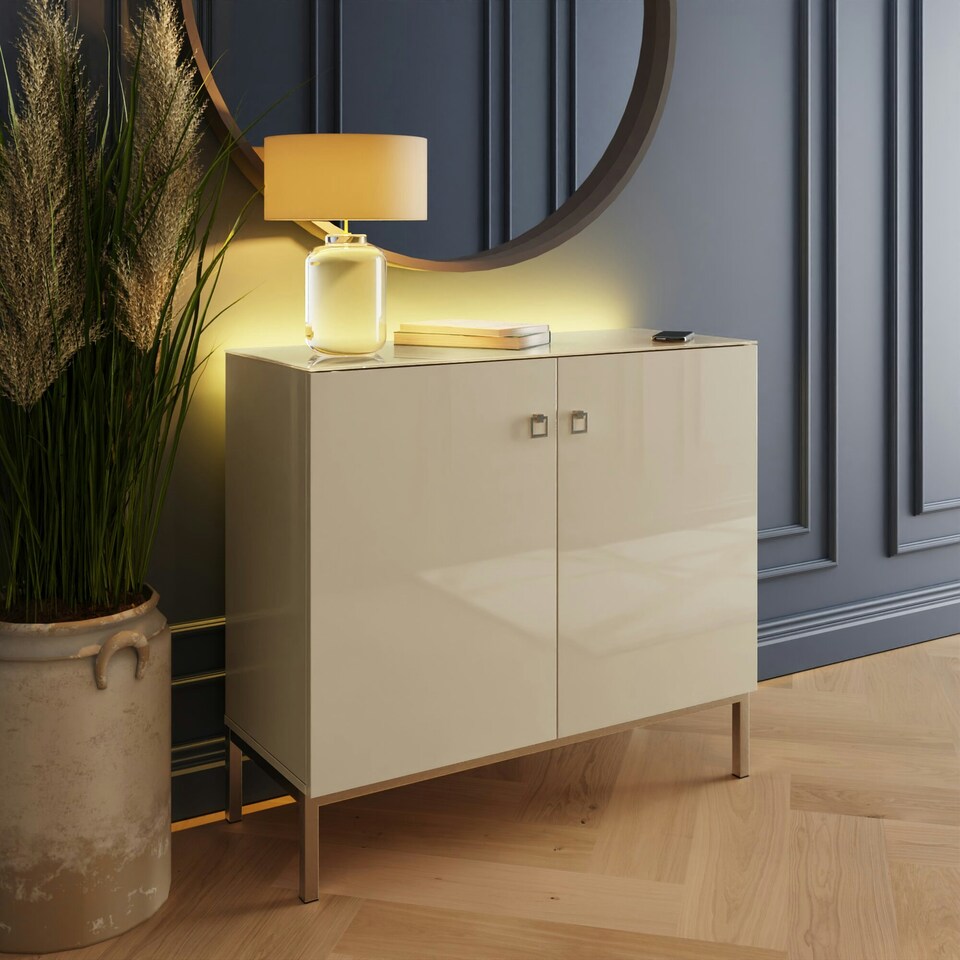 image 1 of Frank Olsen Lyra Tall sideboard White | Alabaster White