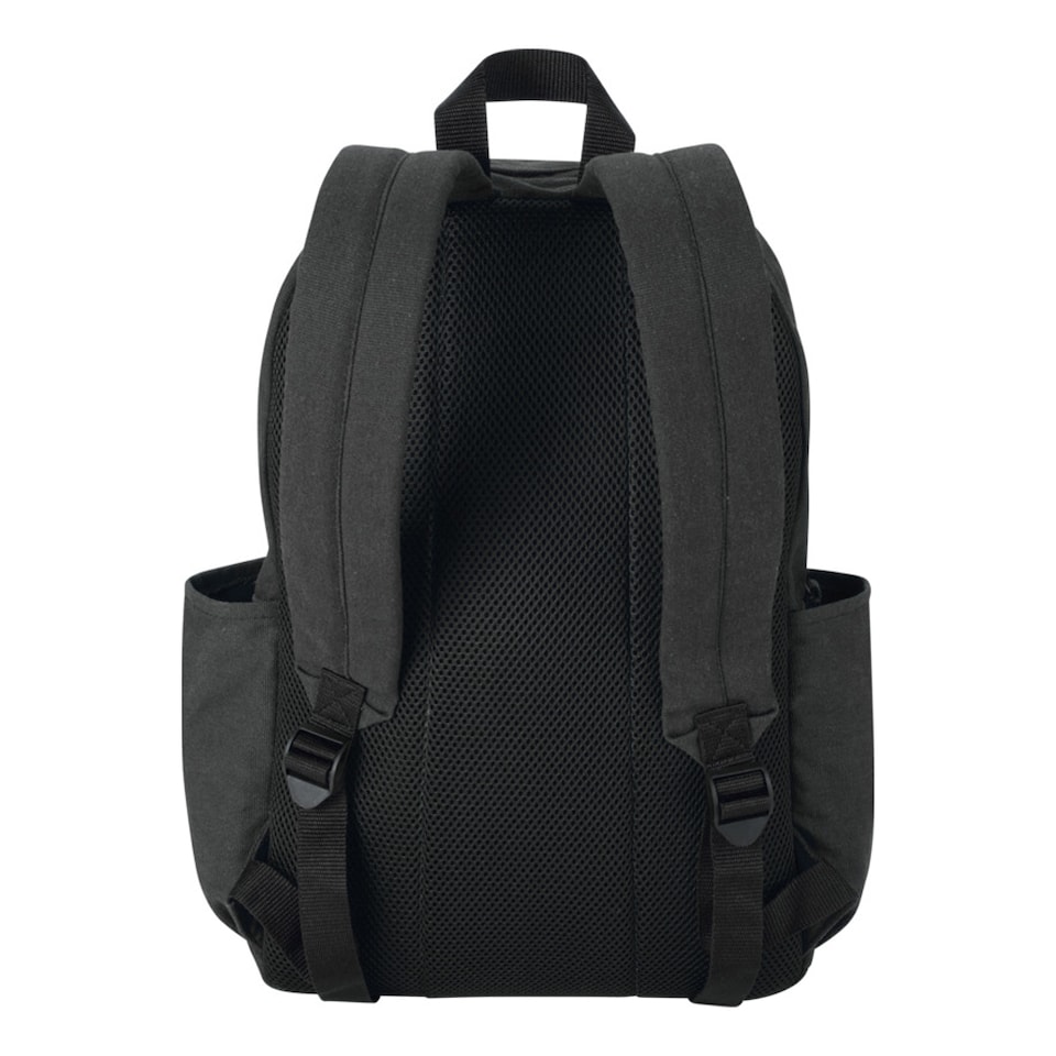 image 1 of Floso Zaino Plain Canvas 16L Backpack | Black | Black | One Size | 1