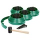 image 1 of Harbour Housewares Flexible Plastic Lawn Edging with 160 Pegs & Mallet - 40m x 4cm - Green | Green | 4