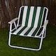 image 1 of 2 Pack of Folding Camping / Picnic Chair in Green and White Garden Patio | Green | Green