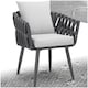 image 10 of Chair Lugano in rope design with aluminum frame | Grey | anthracite | One Size | 1