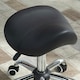 image 8 of HOMCOM PU Leather Saddle Stool w/ Moulded Padded Seat Adjustable Height Black
