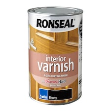 Ronseal Interior Varnish Quick Dry Satin Ebony 750ml