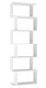 image 1 of Geometry S-Shaped 6 Tier Shelving Unit | White | 1