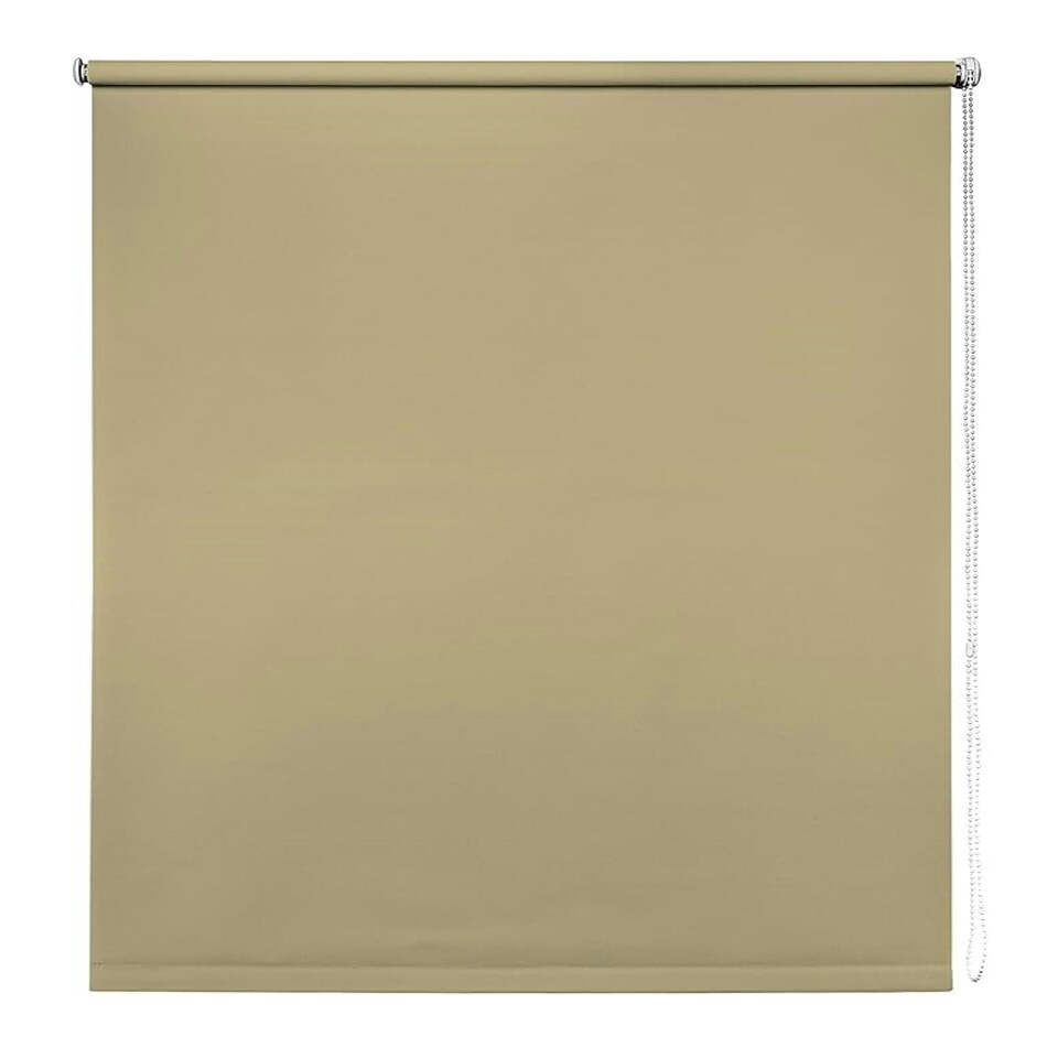 image 1 of 95cm Taupe Trimmable Thermal Blackout Roller Blinds | Grey | Grey