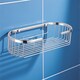 image 1 of Showerdrape Clasico Wall Mounted Stainless Steel Chrome Oval Basket | Silver | 1