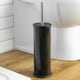 image 4 of Harbour Housewares Round Toilet Brush - Black Black