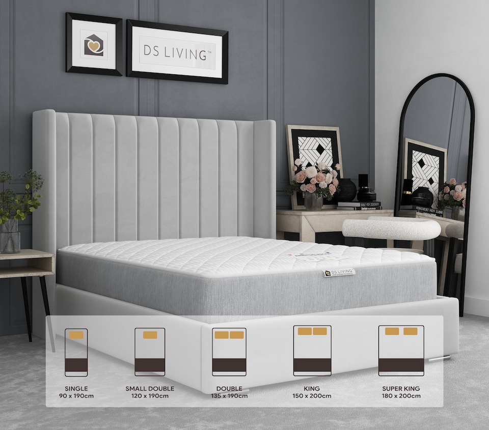 image 1 of Imperial Hybrid Pocket Gel Essentials Mattress | Grey