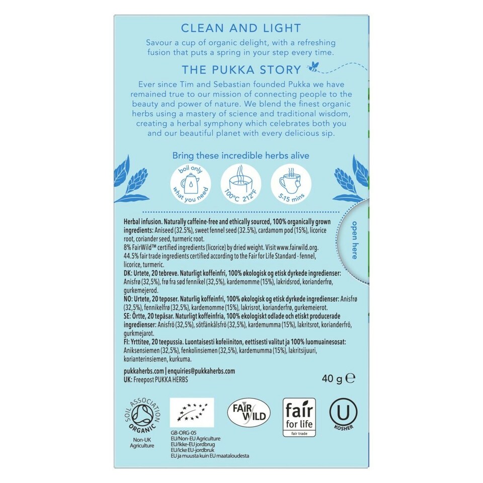 image 1 of Pukka Herbs Organic Herbal Tea, Variety Pack with After Dinner, Three Ginger & Three Mint, 3 Packs of 20 Teabags