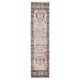 image 1 of KUKOON Blue Beige Traditional Floral Bordered Non Slip Washable Low Pile Runner Rug 60cm x 240cm Multi