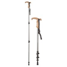 Wanderer Lock Single Pole Adjustable LeverLock Hiking Walking Trekking Outdoor | Black | Black | One Size | 1