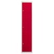 image 2 of Metal Storage Lockers - Three Doors, Flatpacked, Red Red