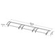 image 3 of Patio Cover Aquila Door Awning Canopy 3000 Clear - Acrylic - L302 x W91.5 x H17.5 cm - Grey Grey