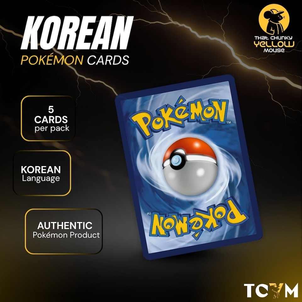 image 1 of Pokemon Korean Art Rare Card Bundle - 2 Assorted Rare Cards - TCYM Product