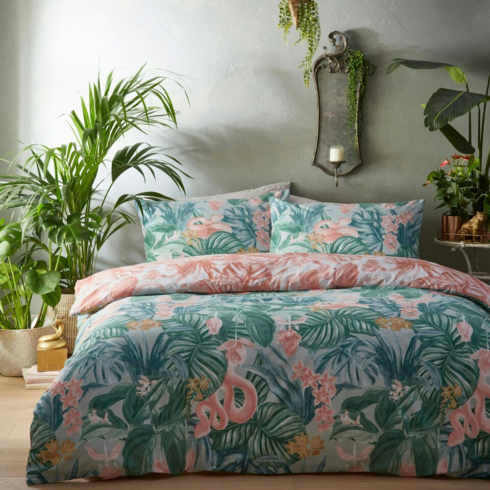 image 1 of furn. Medinilla Tropical Super King Duvet Cover Set