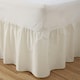 image 2 of Charlotte Thomas Poetry Plain Dye Single Frilled Fitted Valance Sheet - 90 x 190cm White | White | Single