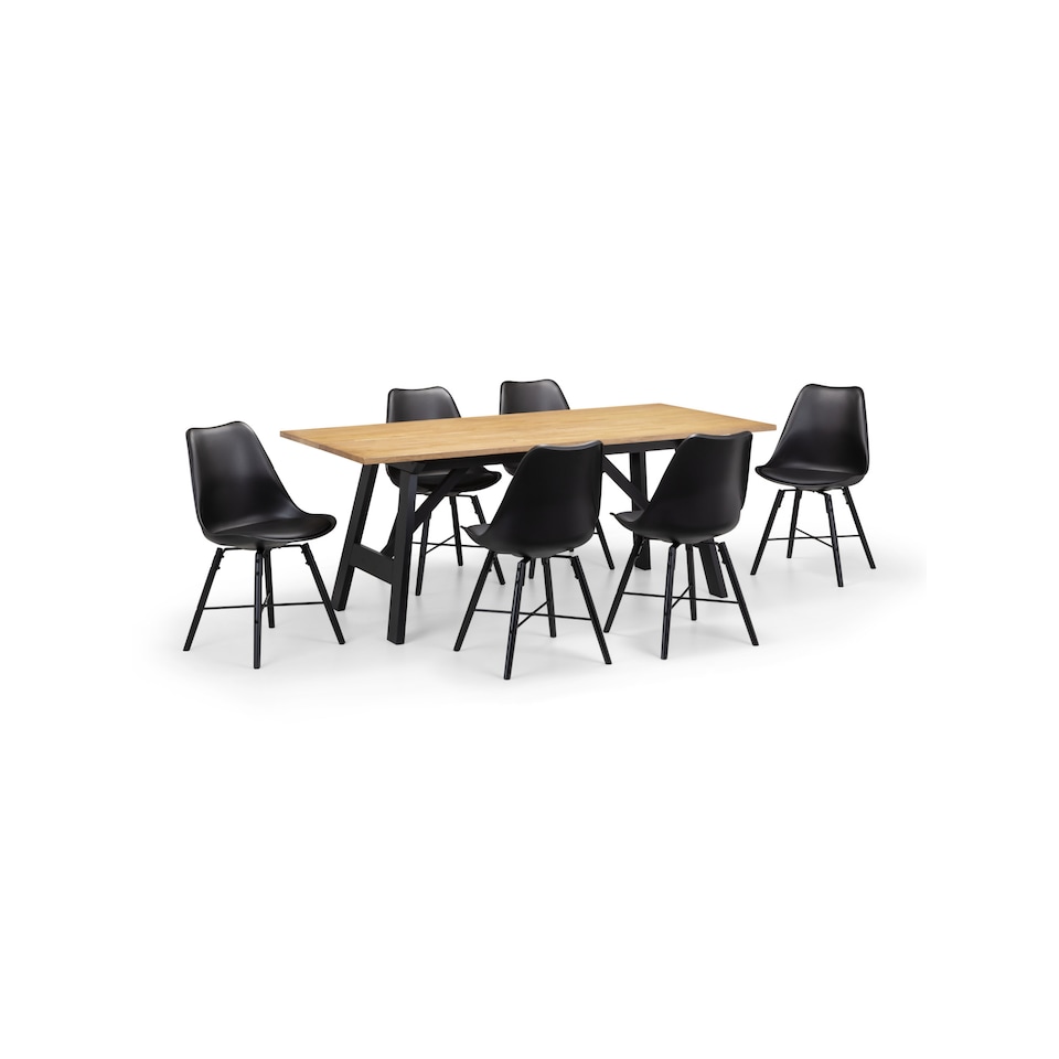 image 1 of Hockley Table Black/Oak