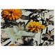 image 1 of Orange Flower Print (Rug) Orange | Small: 60x110cm