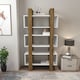 image 2 of Decorotika Reina Bookcase 3-tier H 150 cm x W 90 cm x D 33 cm | Multi | White and Walnut | 1