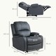 image 7 of HOMCOM Recliner Armchair for Living Room, Recliner Chair with Cup Holder Black | Multi | Chair