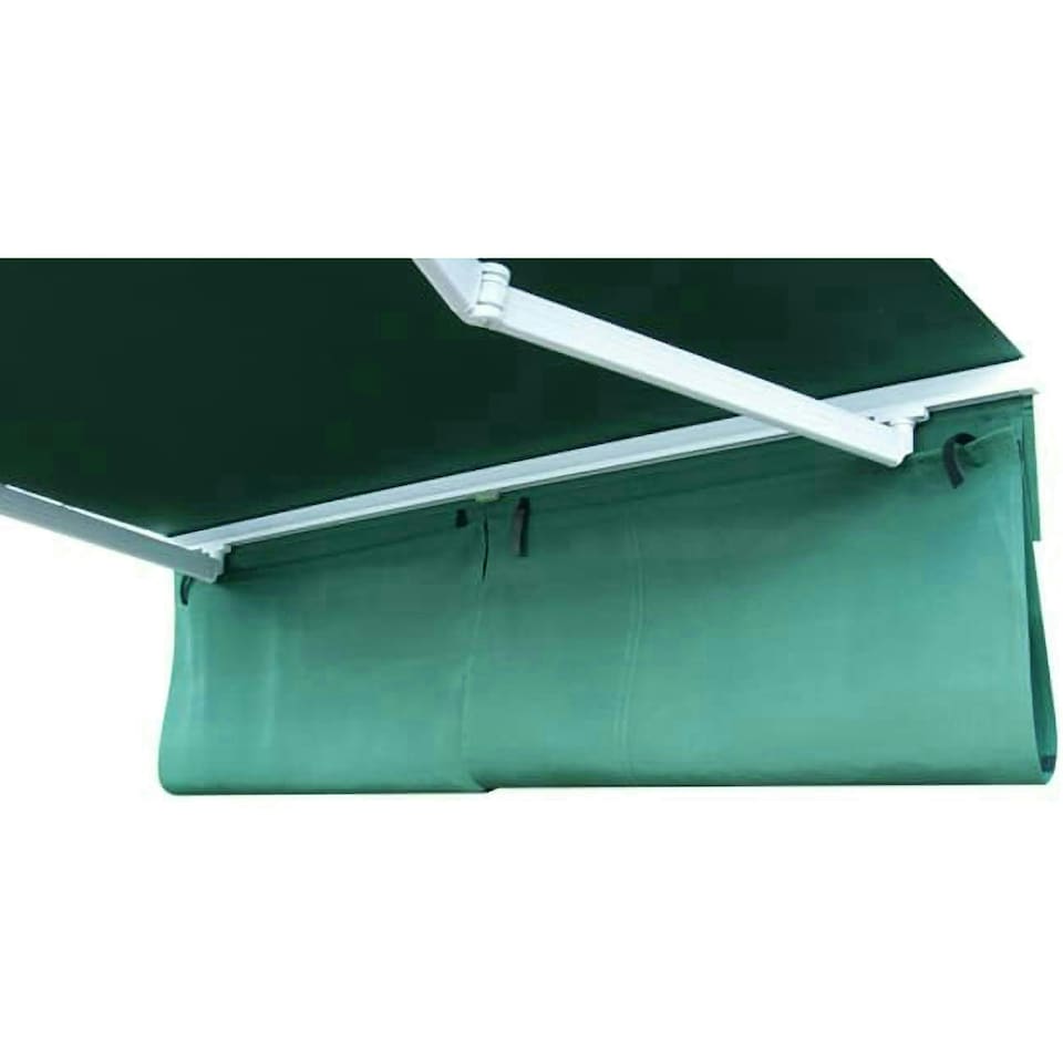 image 1 of Primrose 4.5m Dropdown Plain Green Awning Valance 1m Drop | Green | Plain Green | 1