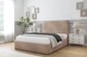 image 2 of Sloomy Belvoir Mink Naples Bed Frame With Mattress With 45" Upholstered Headboard 2'6 Small Single